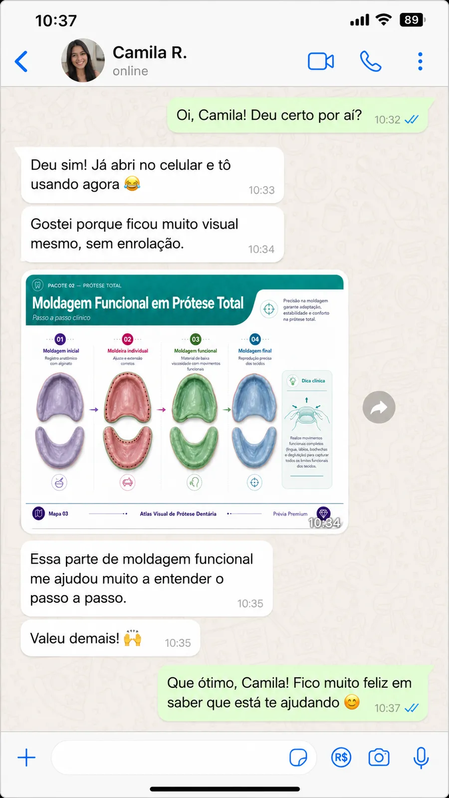 Depoimento 3 de estudante do Atlas Visual
