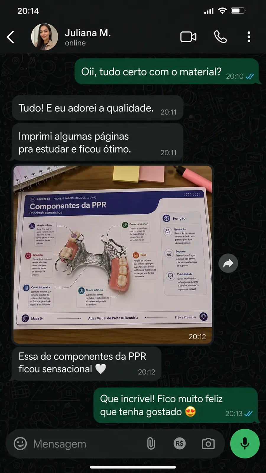 Depoimento 4 de estudante do Atlas Visual