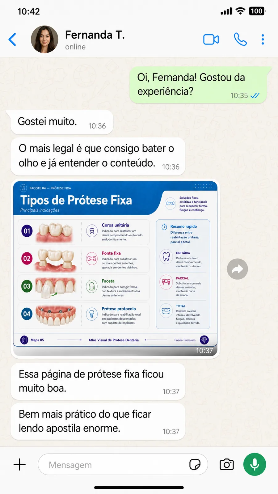 Depoimento 8 de estudante do Atlas Visual