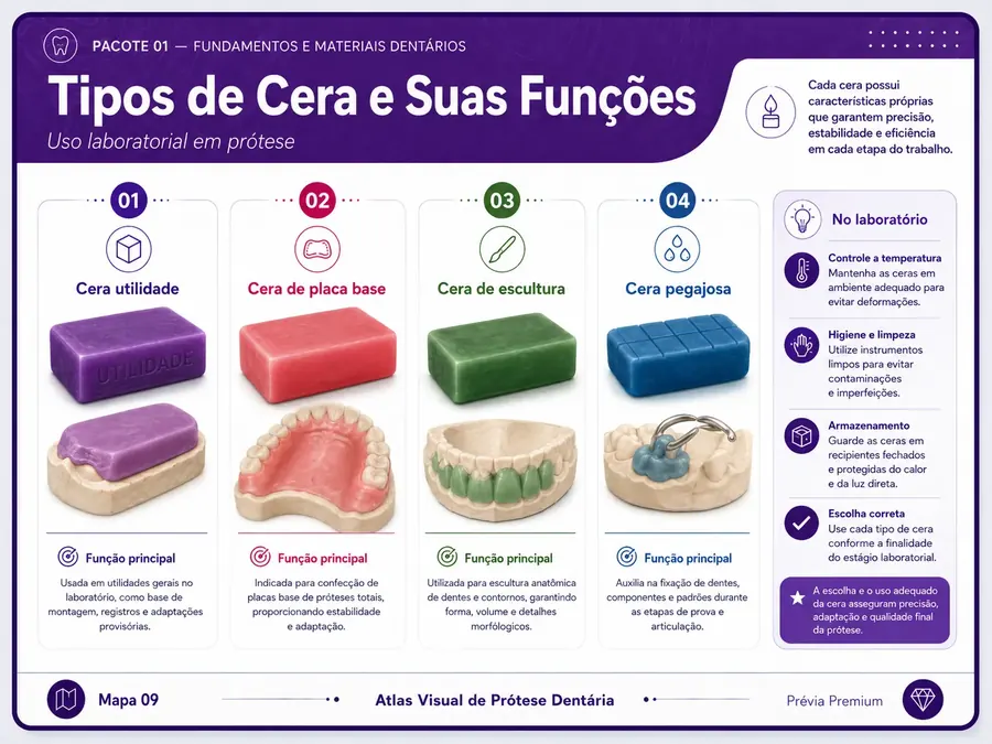 Tipos de Cera e Suas Funções